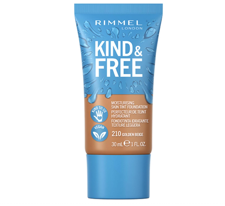 Rimmel London Kind & Free Moisturing Skin Tint Foundation 210 Golden Beige - Beautynstyle