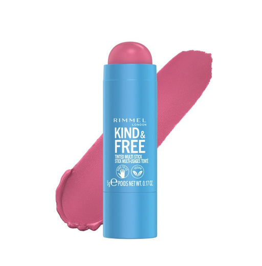 Rimmel London Kind & Free Tinted Multi Stick Blush & Lipstick 003 Pink Heat - Beautynstyle