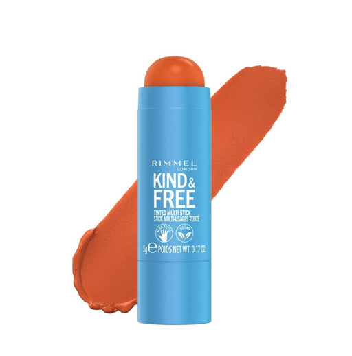 Rimmel London Kind & Free Tinted Multi Stick Blush & Lipstick 004 Tangerine Dream - Beautynstyle
