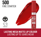 Rimmel London Lasting Mega Matte 16HR Liquid Lipstick 500 Fire Starter - Beautynstyle