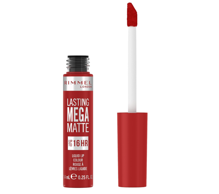 Rimmel London Lasting Mega Matte 16HR Liquid Lipstick 500 Fire Starter - Beautynstyle