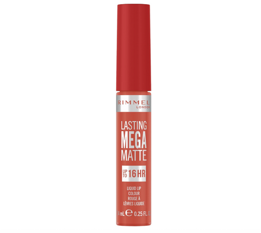 Rimmel London Lasting Mega Matte 16HR Liquid Lipstick 600 Coral Sass - Beautynstyle