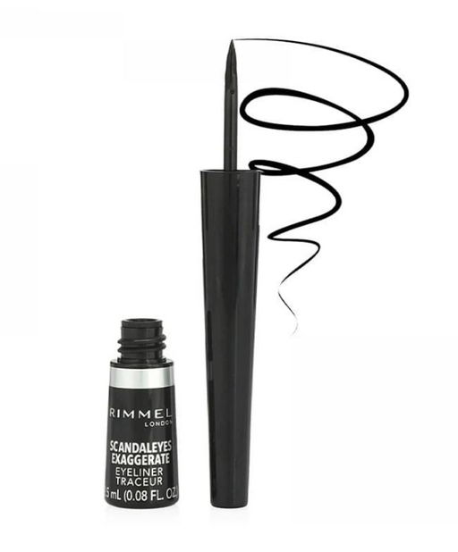 Rimmel London Scandaleyes Exaggerate Liquid Eyeliner 001 Black - Beautynstyle