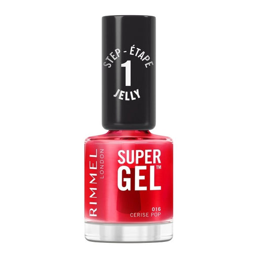 Rimmel London Super Gel Jelly Nail Polish 016 Cerise Pop - Beautynstyle