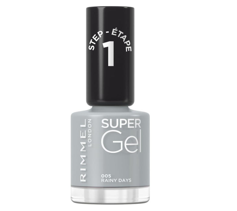 Rimmel London Super Gel Jelly Nail Polish 005 Rainy Days