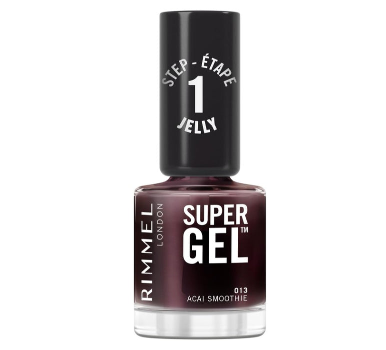 Rimmel London Super Gel Jelly Nail Polish 013 Acai Smoothie