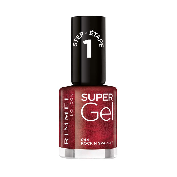 Rimmel London Super Gel Nail Polish 044 Rock N Sparkle - Beautynstyle