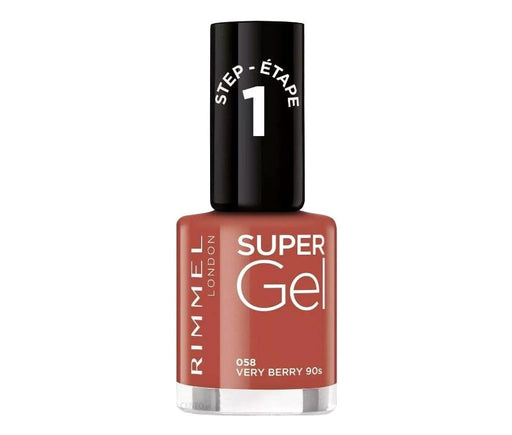 Rimmel London Super Gel Nail Polish 058 Very Berry 90s - Beautynstyle