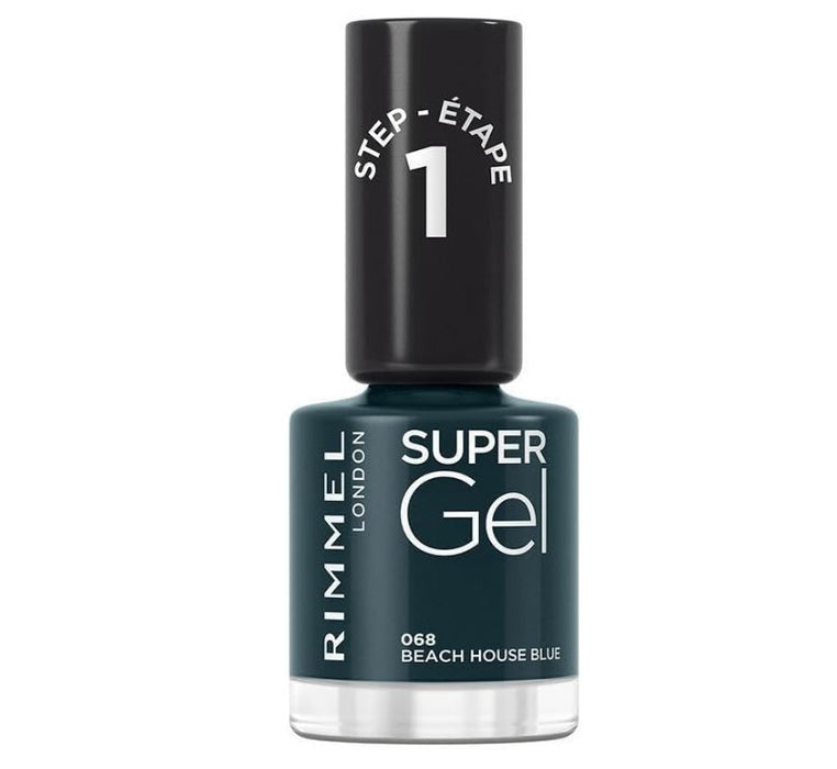 Rimmel London Super Gel Nail Polish 068 Beach House Blue - Beautynstyle