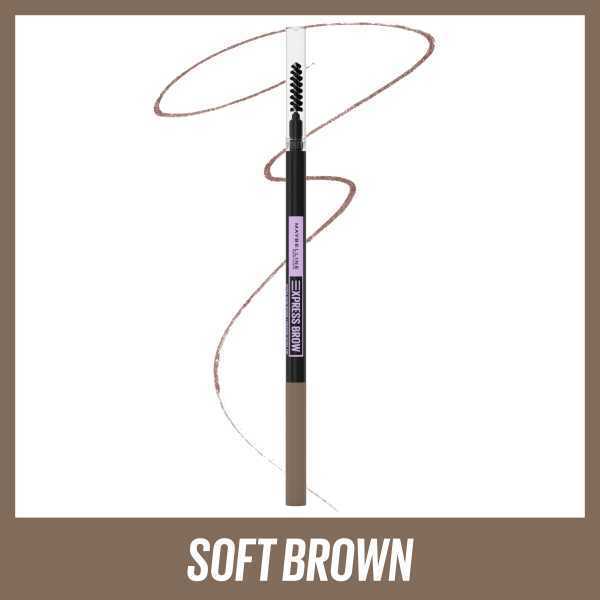 Maybelline Express Brow Ultra Slim Eyebrow Pencil Soft Brown - Beautynstyle
