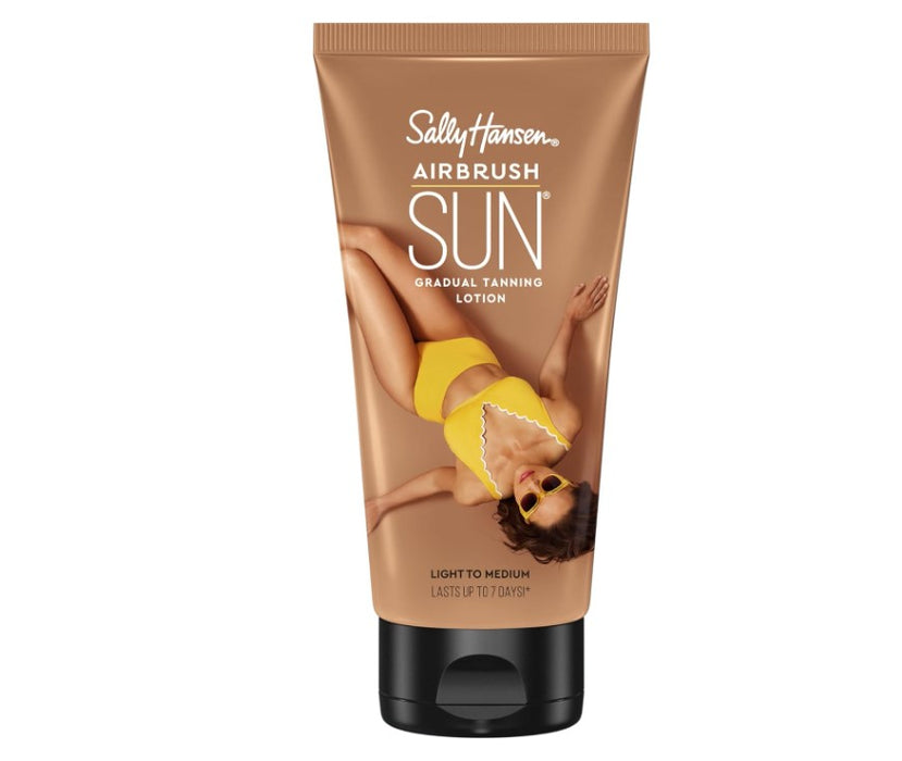 Sally Hansen Airbrush Sun Gradual Tanning Lotion Light To Medium - Beautynstyle