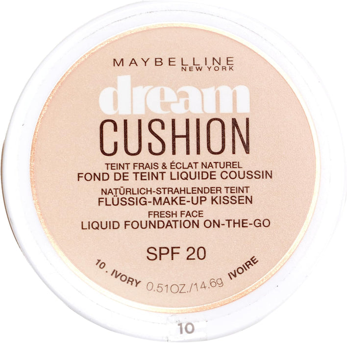Maybelline Dream Cushion Liquid Foundation 10 Ivory - Beautynstyle