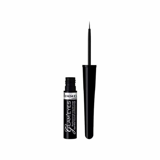 Rimmel London Glam Eyes Liquid Eyeliner 001 Black Glamour - Beautynstyle
