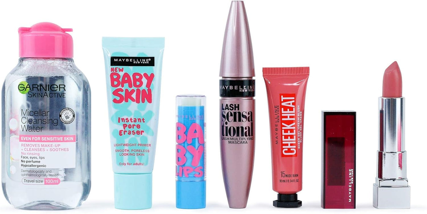 Maybelline The Jet Setter Make Up 8 Piece Travel Kit Gift Set