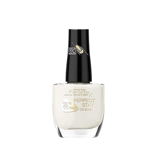 Max Factor Perfect Stay Gel Shine Nail Polish 001 White Snow Manicure - Beautynstyle