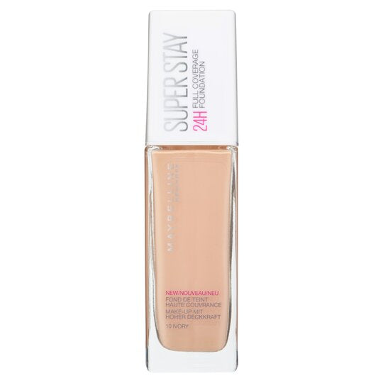 MAYBELLINE SUPER STAY 24H MAQUILLAJE 10 IVORY 30 ml - Cosmetics & Co