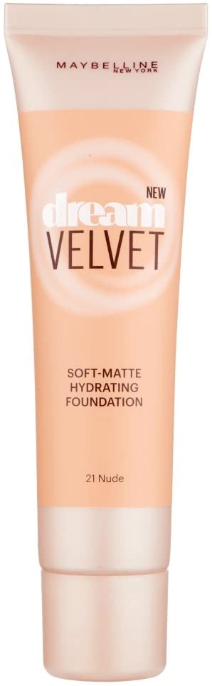 Maybelline Dream Velvet Soft Matte Hydrating Foundation 21 Nude - 30ML - Beautynstyle
