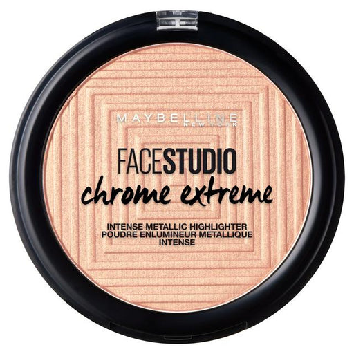 Maybelline Face Studio Chrome Extreme Highlighter 350 Molten Rose Gold - Beautynstyle