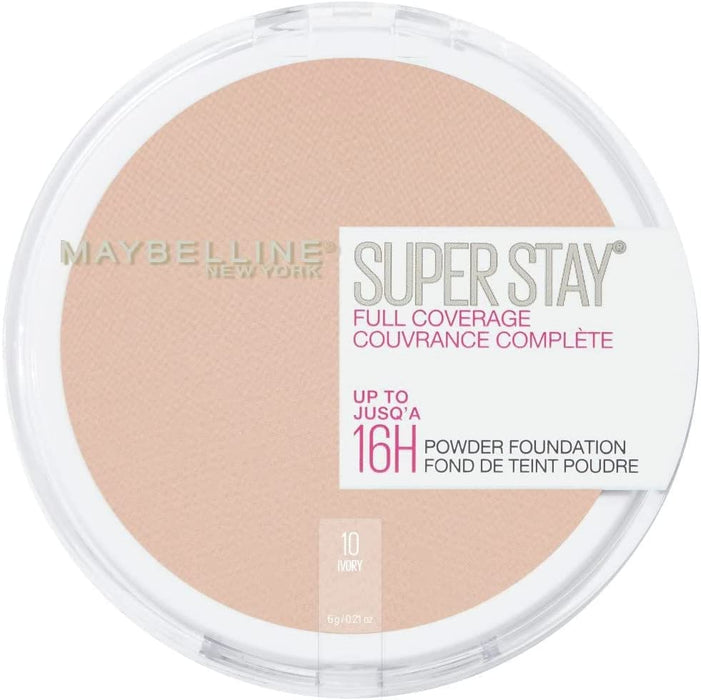 Maybelline Superstay Full Coverage 16HR Powder Foundation 10 Ivory - Beautynstyle