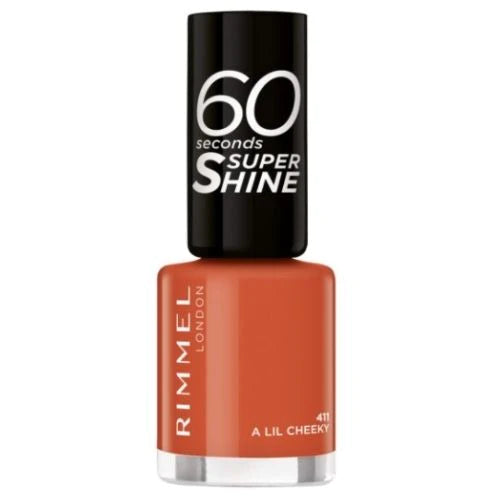 Rimmel 60 Seconds Super Shine Nail Polish 411 A Lil Cheeky - Beautynstyle