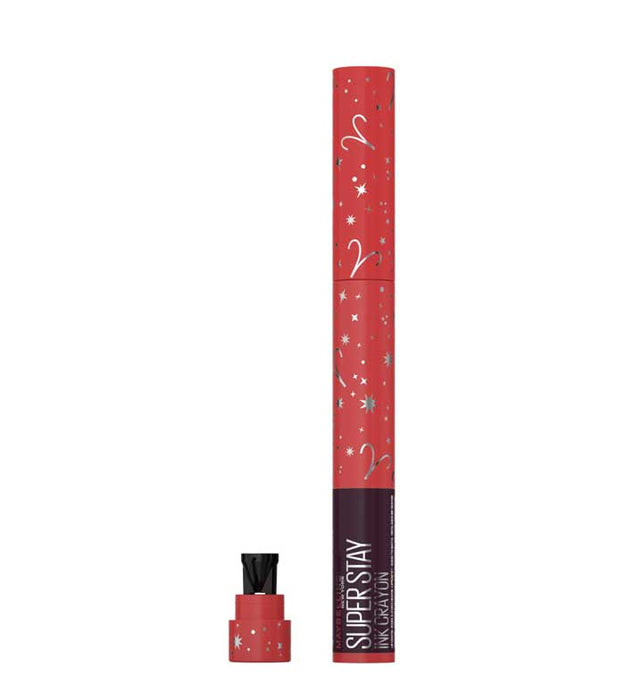Maybelline Superstay Ink Crayon Lipstick Zodiac Edition 45 Hustle In Heels Aries - Beautynstyle