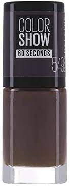 Maybelline Color Show 60 Seconds Nail Polish 549 Midnight Taupe - Beautynstyle