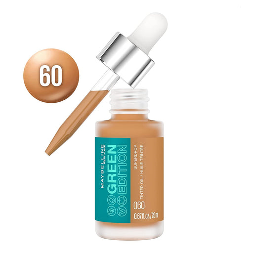 Maybelline Green Edition Superdrop Tinted Oil Foundation 60 - Beautynstyle