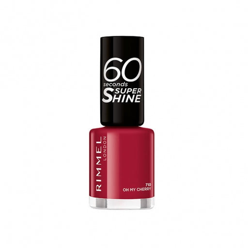 Rimmel London 60 Seconds Super Shine Nail Polish 710 Oh My Cherry - Beautynstyle