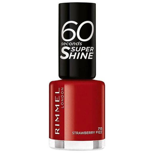 Rimmel 60 Seconds Super Shine Nail Polish 713 Strawberry Fizz - Beautynstyle