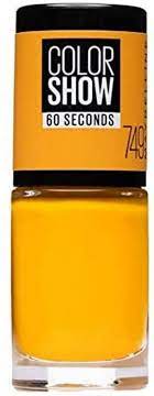 Maybelline Color Show 60 Seconds Nail Polish 749 Electric Yellow - Beautynstyle