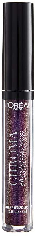 L'Oreal Chroma Morphose Glitter-Pressed Lipstick 04 Deep Venom - Beautynstyle
