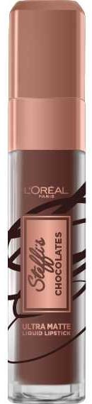 Loreal Steffi's Chocolates Ultra Matte Liquid Lipstick 862 Volupto Choco - Beautynstyle