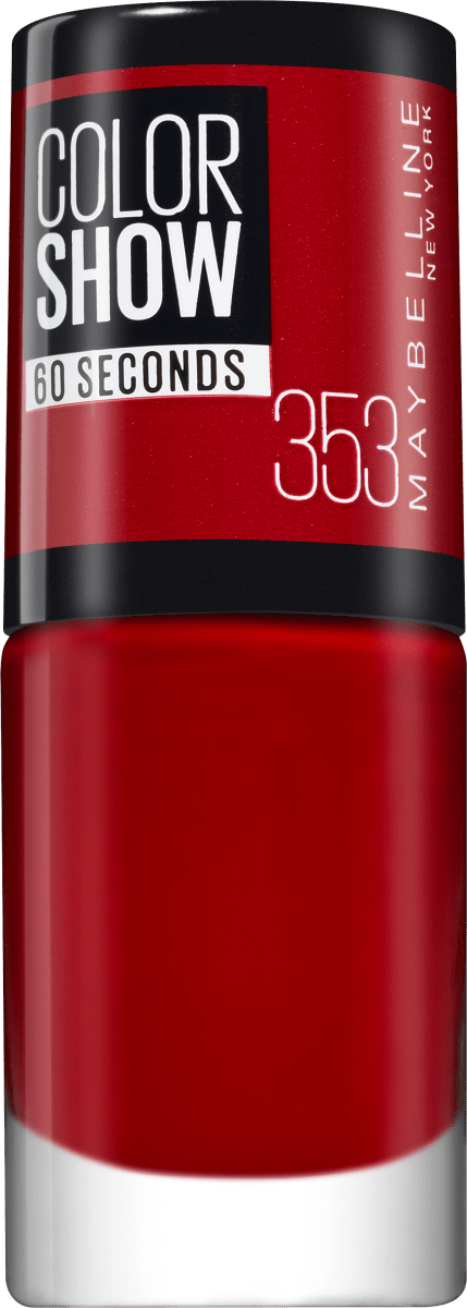 Maybelline Color Show 60 Seconds Nail Polish 353 Red - Beautynstyle
