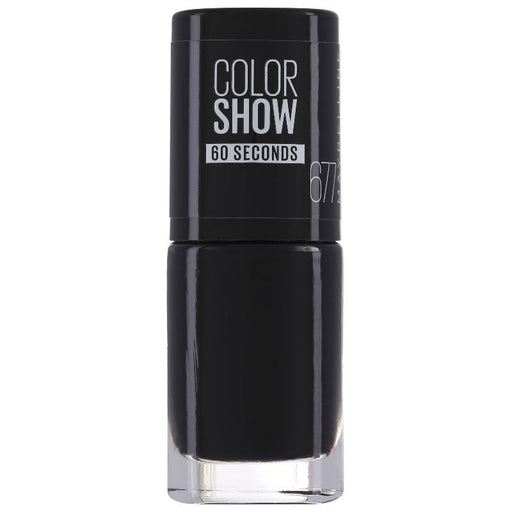 Maybelline Color Show 60 Seconds Nail Polish 677 Blackout - Beautynstyle