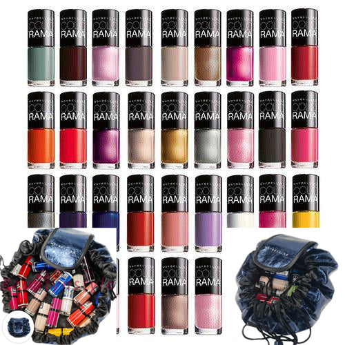 Maybelline Color Show Nail Polish Assorted Set Of 10 with Maybelline Bag - Beautynstyle