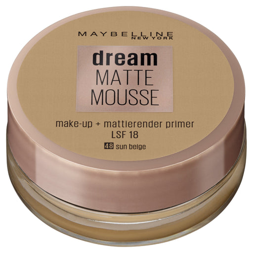 Maybelline Dream Matte Mousse Make Up Primer 48 Sun Beige - Beautynstyle