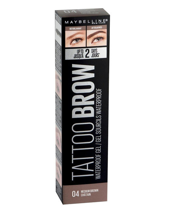 Maybelline Tattoo Brow Waterproof Gel 04 Medium Brown - Beautynstyle