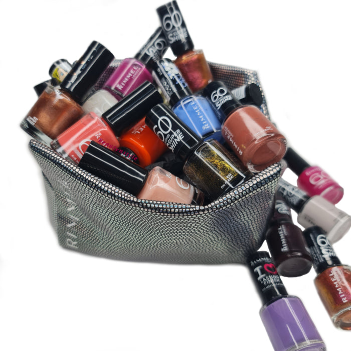 Rimmel London 60 Second Nail Polish Assorted Set of 8 With Bag - Beautynstyle