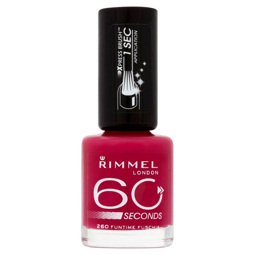 Rimmel London 60 Seconds Nail polish 260 Funtime Fuchsia - Beautynstyle