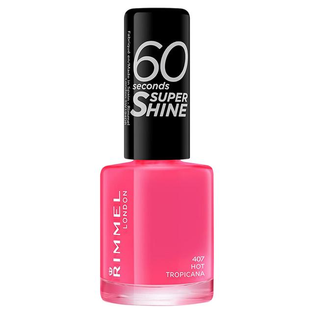 Rimmel London 60 Seconds Super Shine Nail Polish 407 Hot Tropicana - Beautynstyle