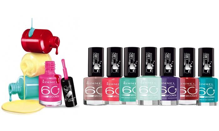 Rimmel Nail Polish 60 Second pack of 8 - Beautynstyle