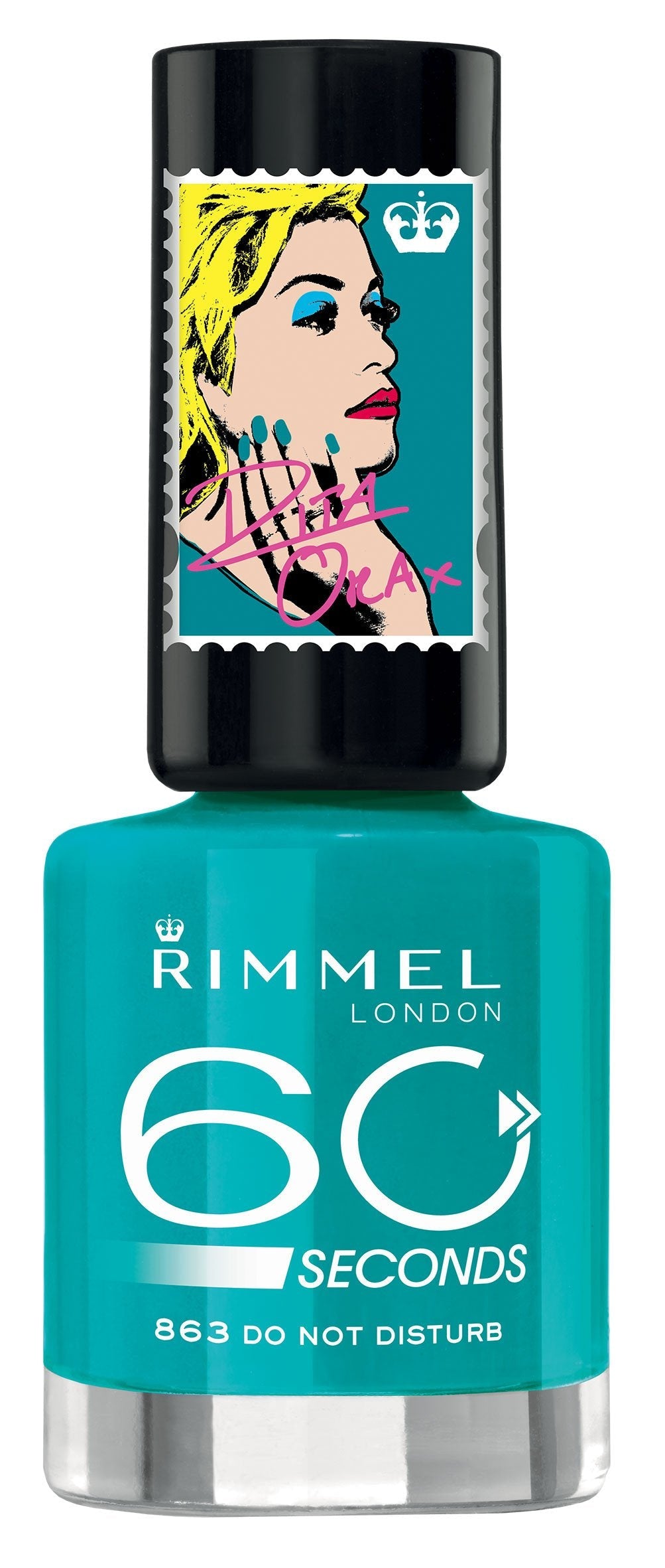 Rimmel 60 Seconds Nail Polish #820 Hot Black To Go | eBay