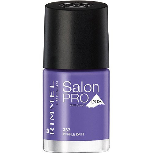 Rimmel London Salon Pro Lycra Nail Polish 337 Purple Rain - Beautynstyle