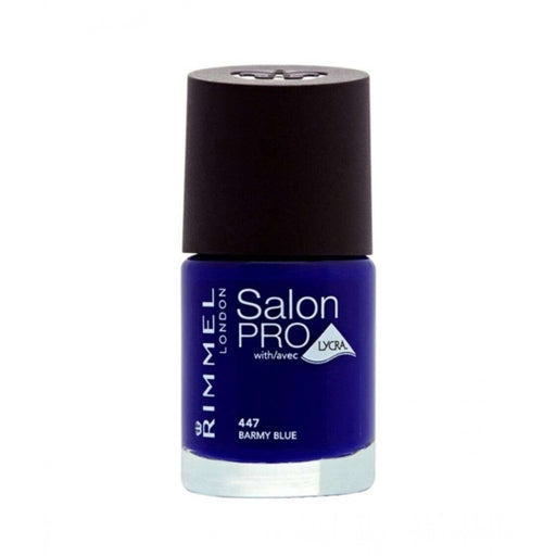Rimmel London Salon Pro Lycra Nail Polish 447 Barmy Blue - Beautynstyle
