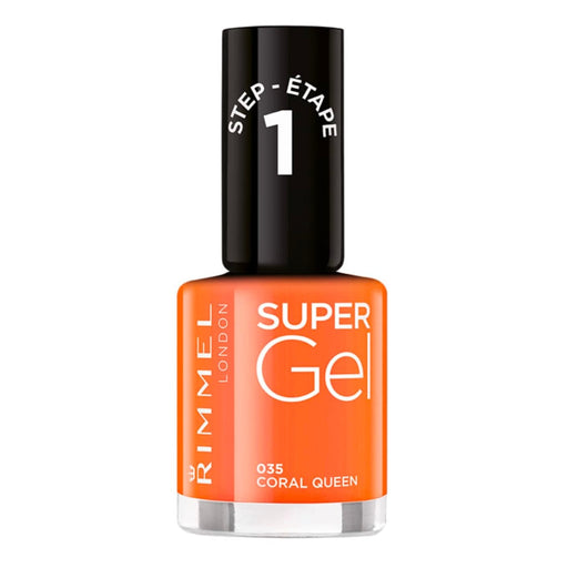 Rimmel London Super Gel Nail Polish 035 Coral Queen - Beautynstyle