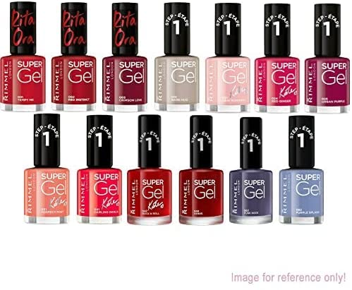 Set Rimmel Rimmel London Super Gel Nail Polish Assorted Set of 10 — Beautynstyle