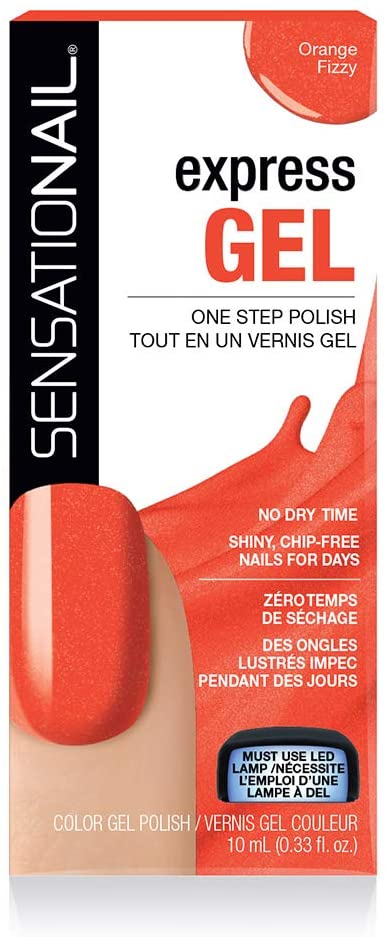 SensatioNail Express Gel Nail Polish Orange Fizzy - Beautynstyle