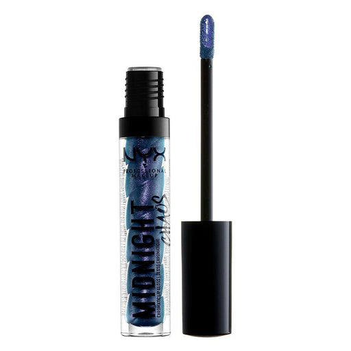 NYX Midnight Chaos Chromatic Lip Gloss 09 Galactic Blue - Beautynstyle