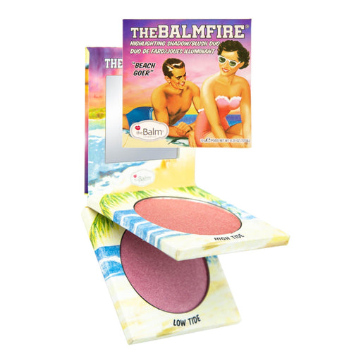 the Balm Fire Highlighting Shadow Blush Duo Beach Goer - Beautynstyle